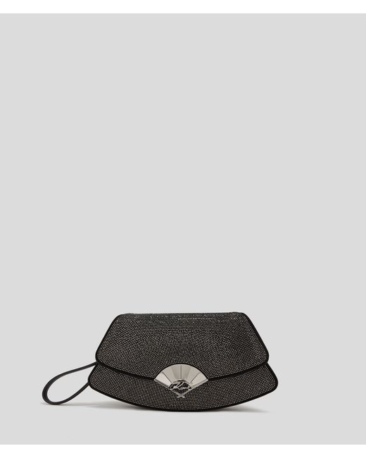 Karl Lagerfeld K/archive Fan Rhinestone Clutch Bag