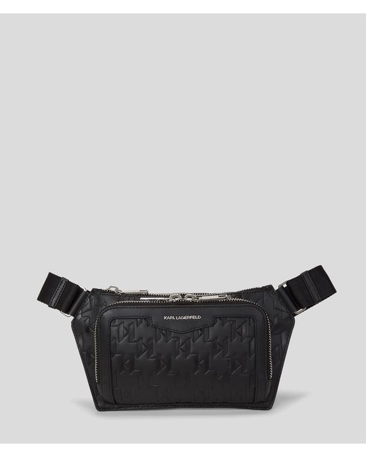 Karl Lagerfeld K/loom Leather Bum Bag Man