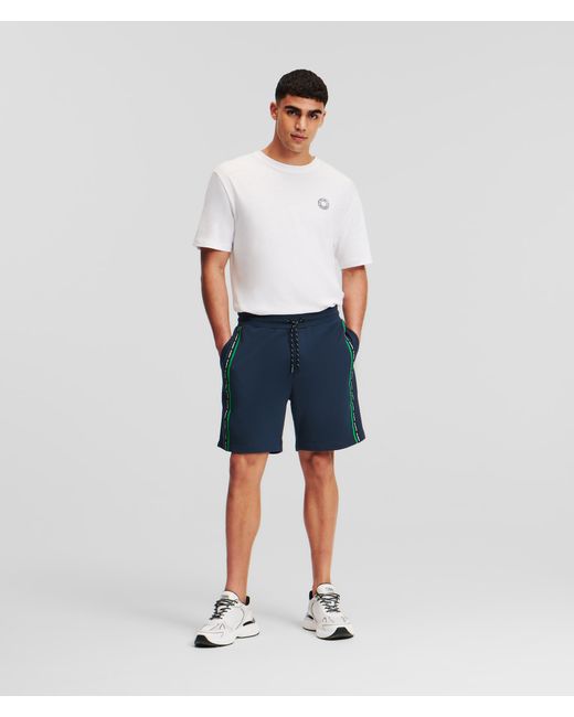 Karl Lagerfeld Stripe Logo Shorts Man