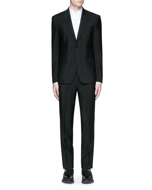 Givenchy Madonna collar wool-Mohair suit