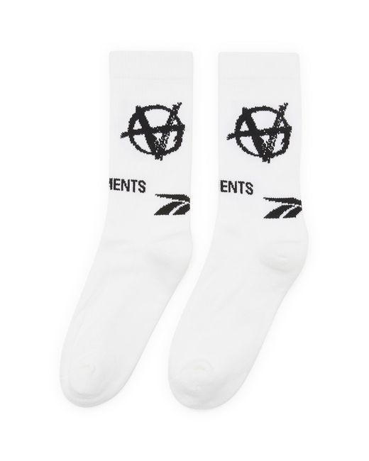 Vetements x Reebok Anarchy logo intarsia socks