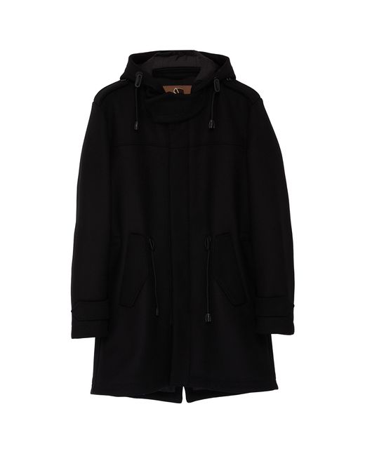 Sealup Snap front hooded wool parka