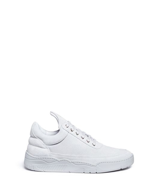 Filling Pieces Monotone Space suede low top sneakers