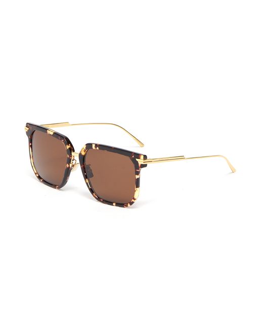 Bottega Veneta Tortoiseshell effect acetate frame square sunglasses