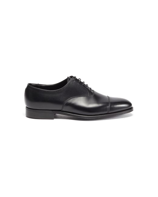 George Cleverley Michael Chisel Toe Calfskin Leather Oxford Shoes