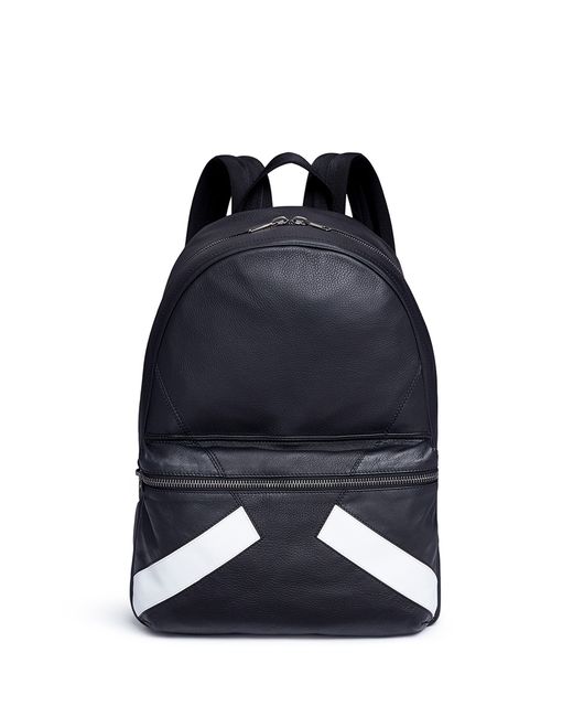 Neil Barrett Retro Modernist leather backpack