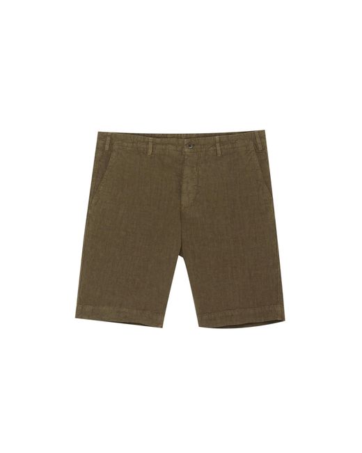 Lardini Tokyo 1 Crinkled Linen Bermuda Shorts