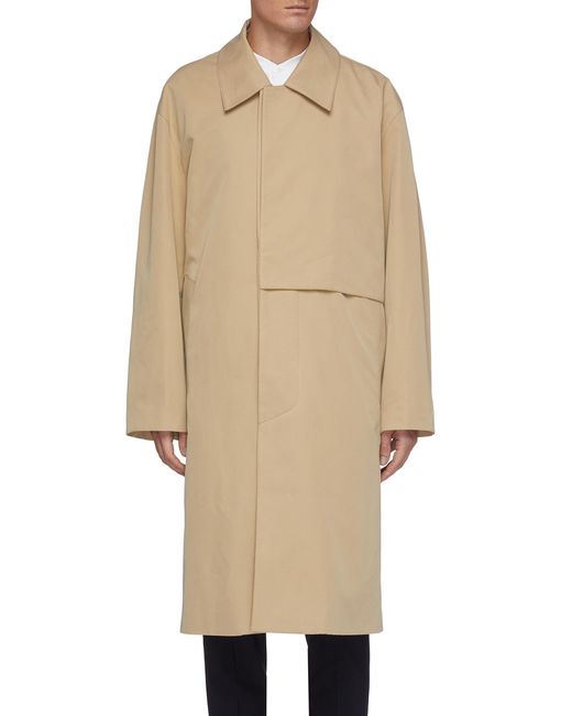 Solid Homme Double lined oversized trench coat