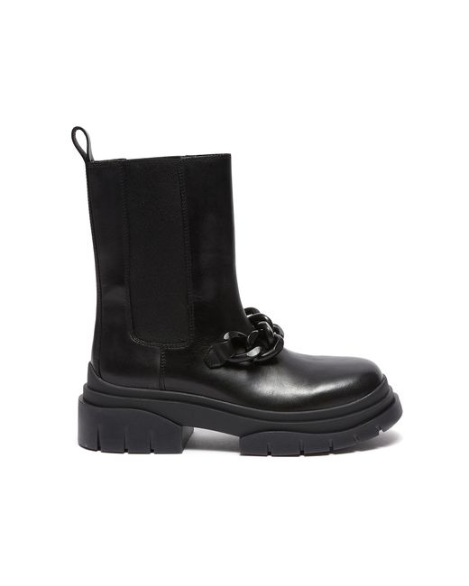 Ash Storm Chain Round Toe Chelsea Boots
