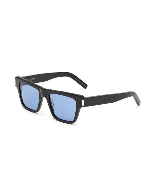 Saint Laurent Acetate Square Frame Sunglasses