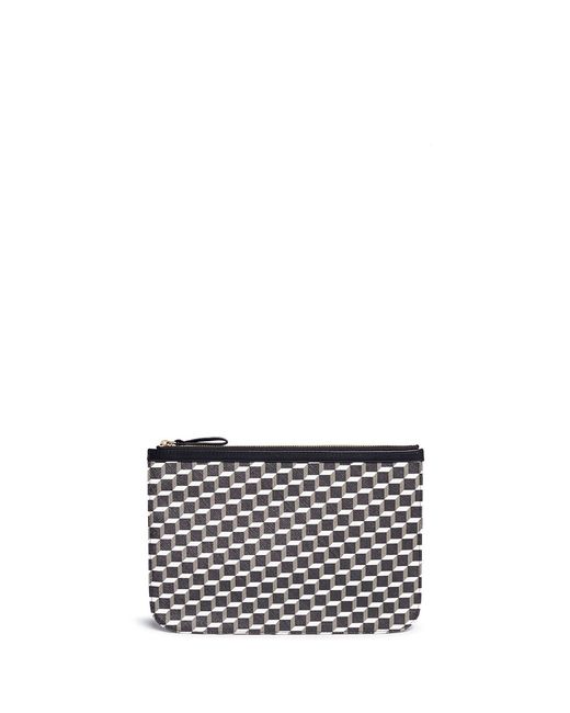 Pierre Hardy Perspective cube print zip pouch