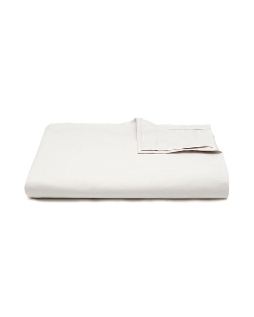Tekla Percale Organic Cotton Flat Sheet Soft Grey