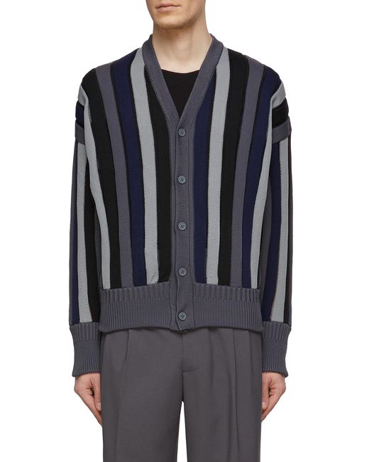 Cfcl Louver Panelled Button Front Knit Cardigan