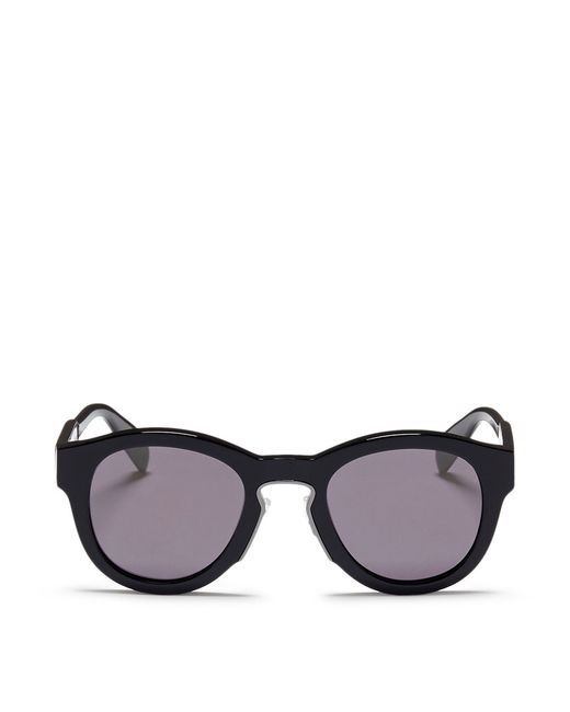 Alexander McQueen Oversized acetate round sunglasses