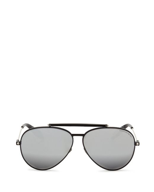Alexander McQueen Piercing Shield Frame aviator sunglasses