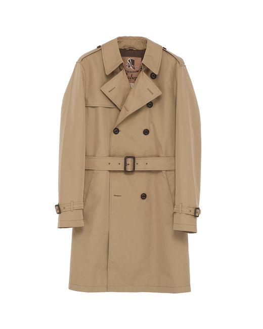 Sealup Belted padded waterproof twill trench coat