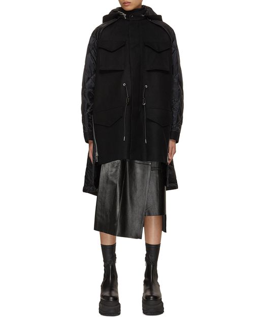 Sacai Wool Quilted Coat
