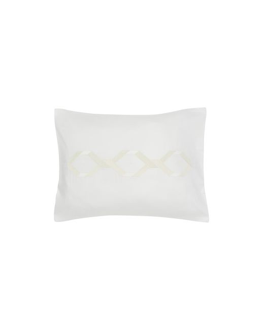 Frette Continuity Embroidered Pillow Case Milk/Avorio