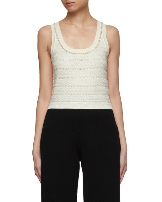 CRUSH Collection Wool Cable Knit Tank Top
