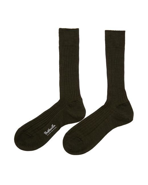 Pantherella Laburnum Rib Merino Wool Long Anklet Socks