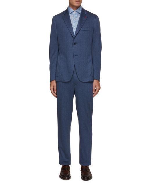 Isaia Single Breasted Jersey Suit