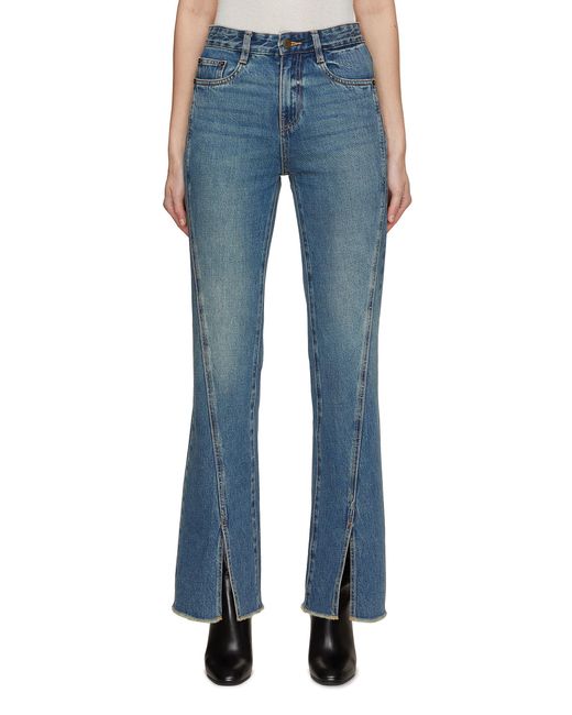 MO & Co. Front Slit Jeans