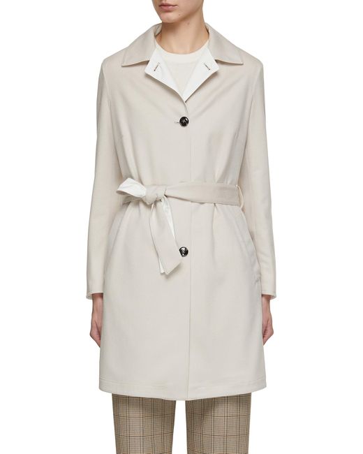 Kiton Reversible Belted Trench Coat