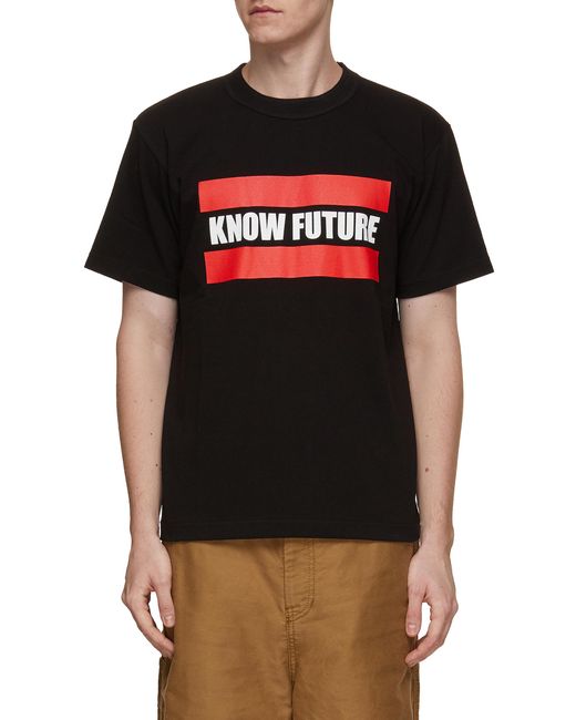 Sacai Know Future Graphic Print T-Shirt
