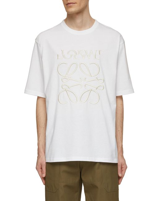 Loewe Distorted Logo Cotton T-Shirt