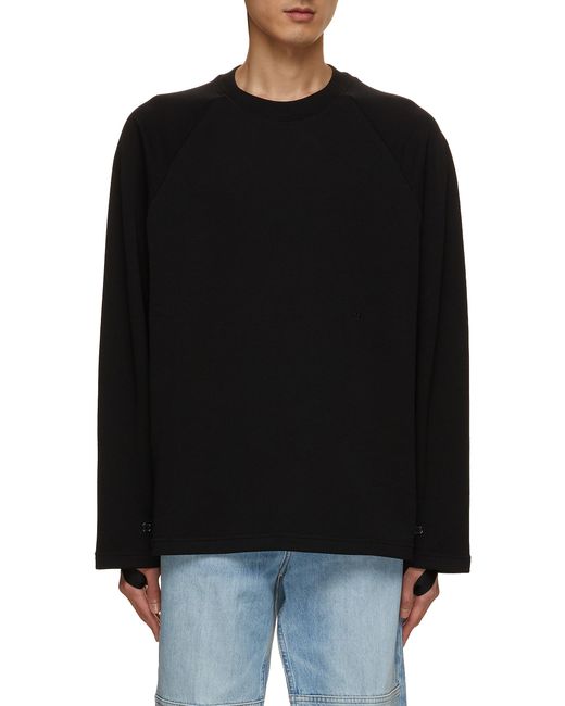 Helmut Lang Soft Fleece Cotton Sweatshirt