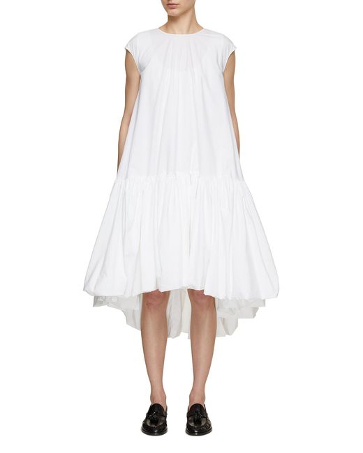 The Row Tadao Gathered Cotton Poplin Dress