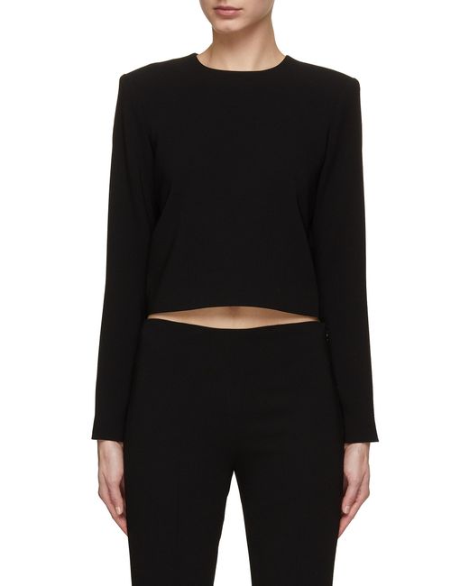 Theory Cropped Crepe Top
