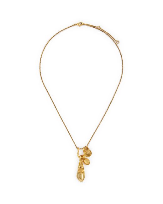 Goossens Foliage 24k Gold Plated Necklace