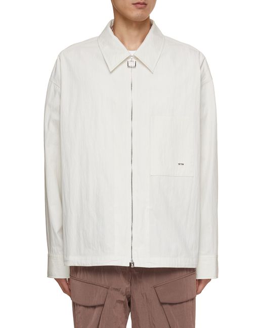Wooyoungmi Crinkled Zip Up Shirt Jacket