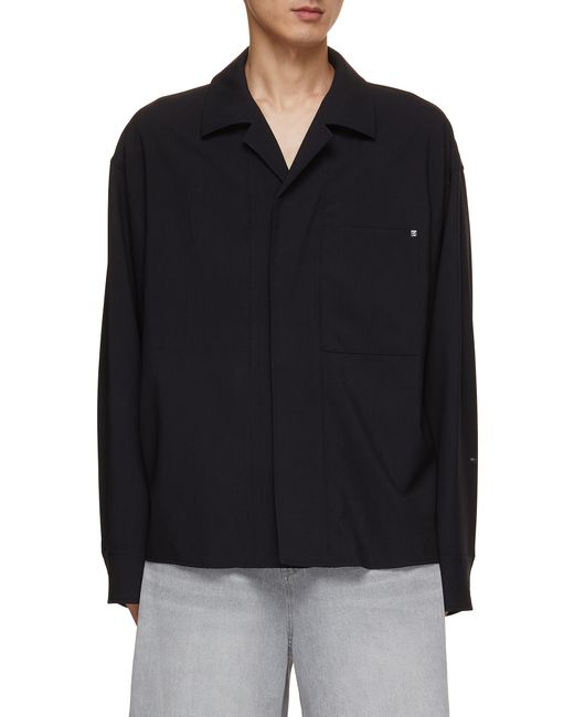 Wooyoungmi Concealed Placket Cotton Shirt Jacket