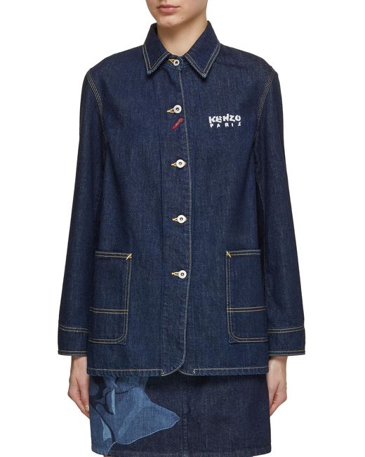 Kenzo Drawn Varsity Cotton Workwear Jacket