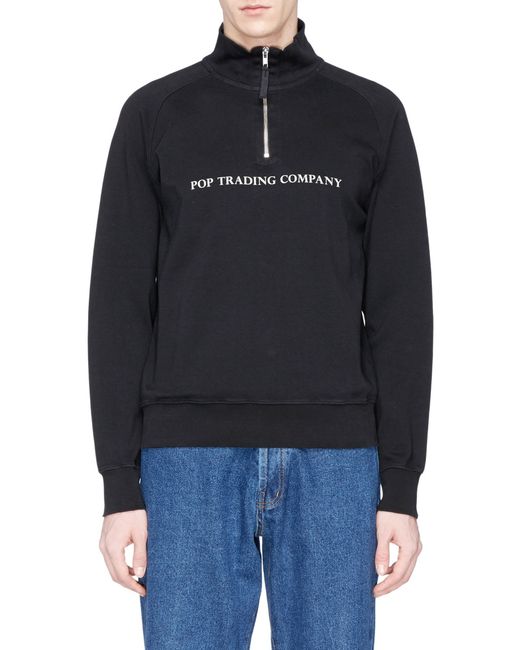 Pop Trading Company Pop Sportswear Company half zip sweatshirt