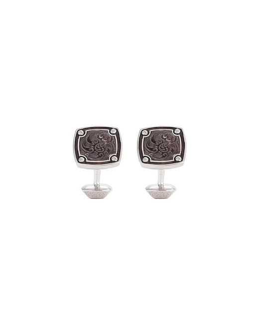 Stephen Webster England Made Me mother of pearl rhodium cufflinks