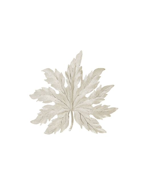 Buccellati 18k leaf brooch