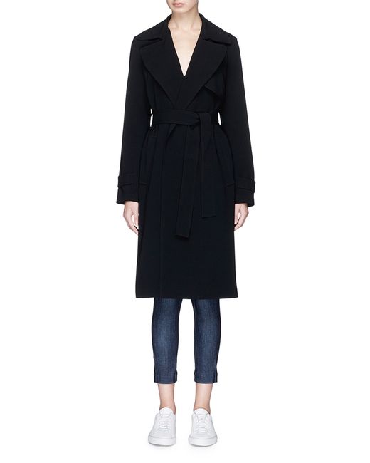 Theory Oaklane belted cady trench coat