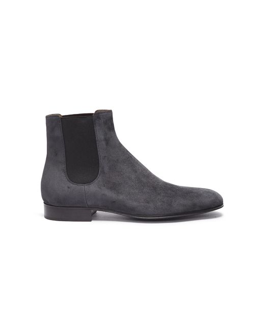 Gianvito Rossi Alain suede Chelsea boots
