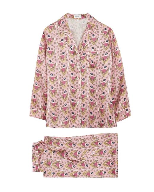 Liberty London Sweet Thing Silk Charmeuse Pyjama Set