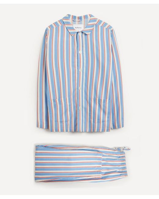 Nufferton Uno Triple Stripe Cotton Pyjamas