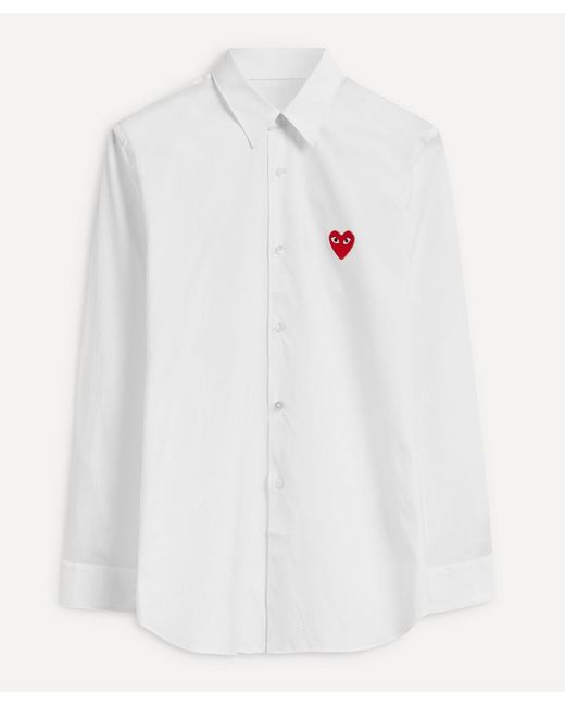 Comme Des Garçons Heart Logo Patch Shirt