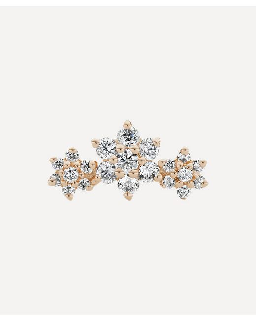 Maria Tash Diamond Flower Garland Threaded Stud Earring