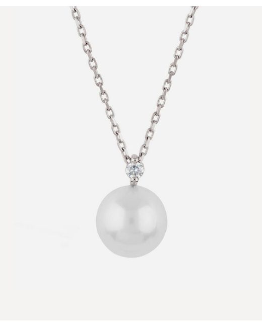 Dinny Hall Shuga Pearl and Diamond Pendant Necklace