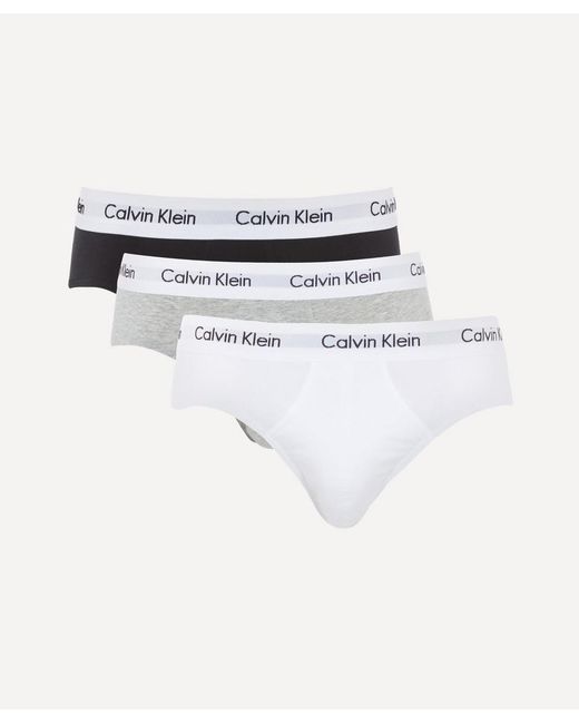 Calvin Klein Pack of Three Tricolour Hipster Briefs