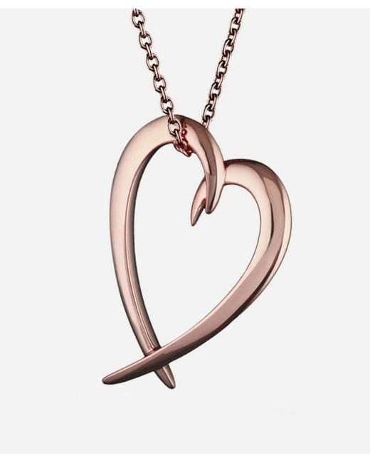 Shaun Leane Plated Vermeil Silver Heart Pendant Necklace
