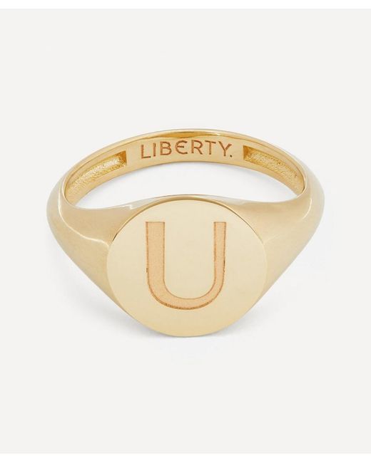 Liberty Initial Signet Ring U