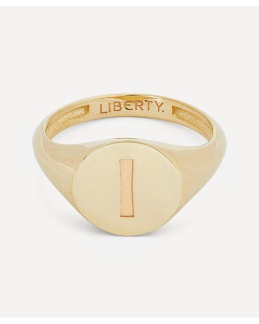 Liberty Initial Signet Ring I